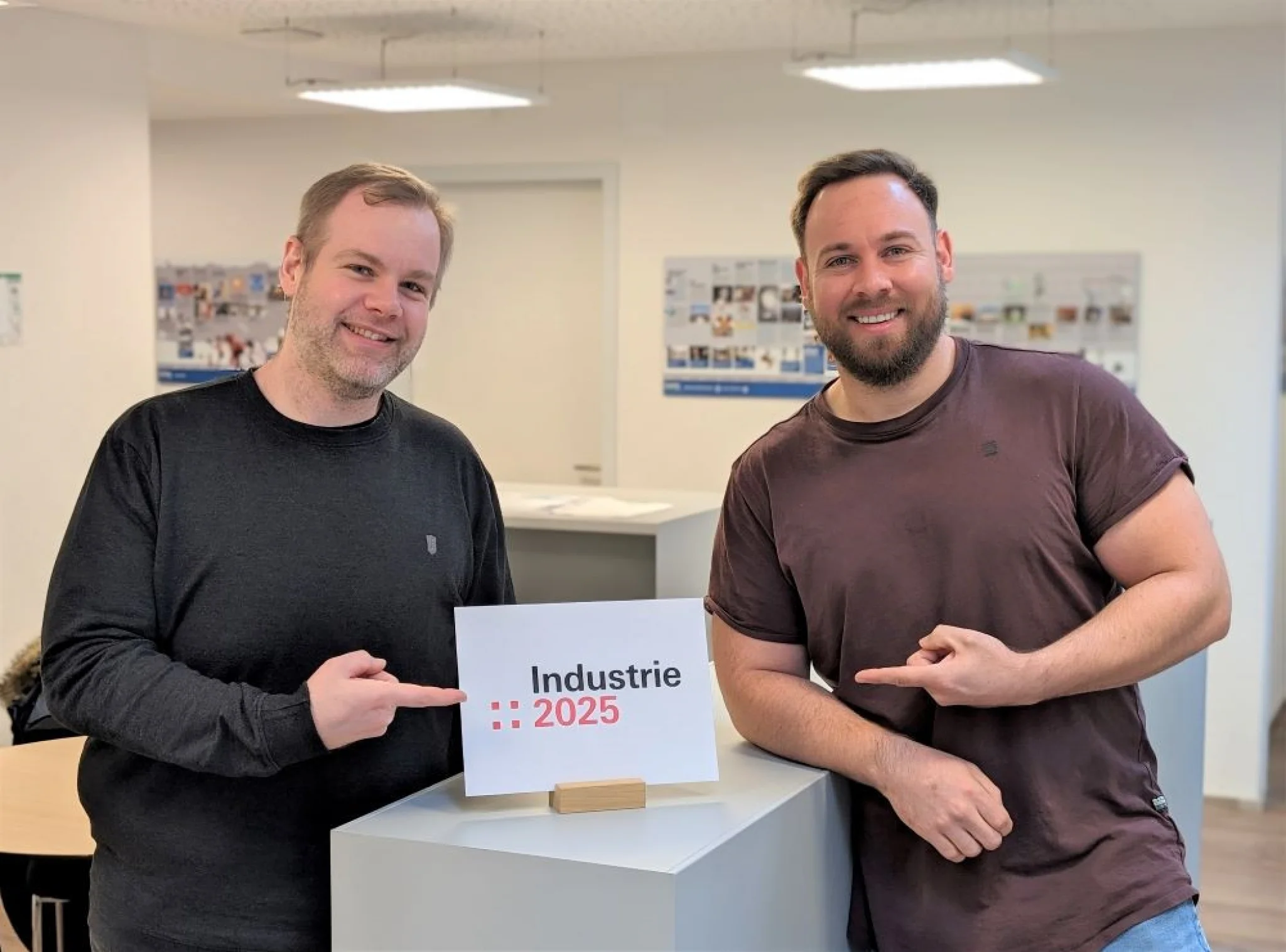 ControlTech Engineering ist neu Mitglied der Industrie 2025 Initiative mit Data Engineer Patric Sumlak und IT System Engineer Michael Gempp.